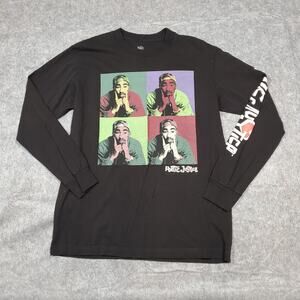 Poetic Justice Shirt Unisex Medium Tupac Collage Long Sleeve Rap Music Crew Neck